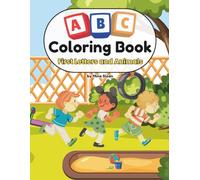 ABC Coloring Book for Kids: Bold and Easy Pictures with First Letters and Animals