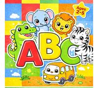 ABC Coloring Book for Toddlers: Cute Animals, Vehicles & Fun Alphabet Pages Big Simple Coloring Pages for Kids Ages 2-5