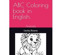 ABC Coloring book in English.: Animals