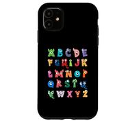 ABC Cute Monster Alfabeto Halloween Maestro Disfraz Niños Carcasa para iPhone 11