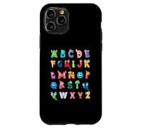 ABC Cute Monster Alfabeto Halloween Maestro Disfraz Niños Carcasa para iPhone 11 Pro