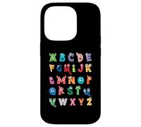 ABC Cute Monster Alfabeto Halloween Maestro Disfraz Niños Carcasa para iPhone 14 Pro