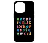 ABC Cute Monster Alfabeto Halloween Maestro Disfraz Niños Carcasa para iPhone 14 Pro MAX