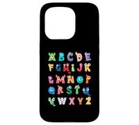 ABC Cute Monster Alfabeto Halloween Maestro Disfraz Niños Carcasa para iPhone 15 Pro