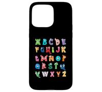 ABC Cute Monster Alfabeto Halloween Maestro Disfraz Niños Carcasa para iPhone 15 Pro MAX