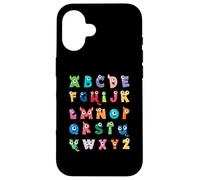 ABC Cute Monster Alfabeto Halloween Maestro Disfraz Niños Carcasa para iPhone 16