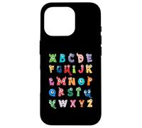 ABC Cute Monster Alfabeto Halloween Maestro Disfraz Niños Carcasa para iPhone 16 Pro