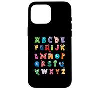 ABC Cute Monster Alfabeto Halloween Maestro Disfraz Niños Carcasa para iPhone 16 Pro MAX