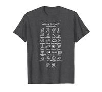 ABC de la biología Biólogo o científico Camiseta, Hombre, Jaspeado Oscuro, S