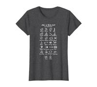 ABC de la biología Biólogo o científico Camiseta, Mujer, Jaspeado Oscuro, S