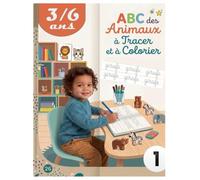 ABC des Animaux à Tracer et à Colorier: Apprendre les lettres majuscules et minuscules de A à Z en écrivant et en coloriant pour les enfants de 3 à 6 ans