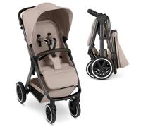 ABC Design Avus 2 Air - Cochecito deportivo con neumáticos de aire, plegable con una sola mano, deslizador de altura ajustable, posición reclinable y suspensión, soporta hasta 22 kg, color camel
