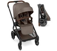 ABC Design City Life - Cochecito deportivo de hasta 22 kg, asiento reversible, posición tumbada, deslizador telescópico y cesta grande de hasta 10 kg, cochecito compacto para ciudad, Nature