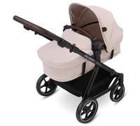 ABC Design Cochecito para Muñecas Migno 2 en 1 con capazo - Carrito de Juguete Ajustable - Plegable y Compacto - a Partir de 3 Años - Beige