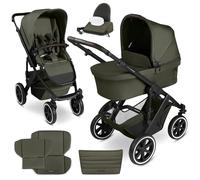 ABC Design Cochecito Salsa 5 Air Avocado - Cochecito combinado 2 en 1 desde el nacimiento con neumáticos de aire, suspensión y capazo grande