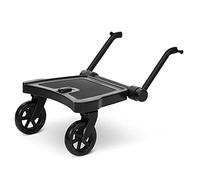ABC Design Plataforma Kiddie Ride On 2 - Patinete para hermanos - Accesorio universal para cochecito - Asiento compatible se vende por separado - Negro