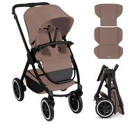 ABC Design Samba 2 Silla de Paseo Ligera Reversible | Carrito Bebé Reclinable | Ruedas Grandes Todoterreno | Plegado Compacto | hasta 22 kg - Beige