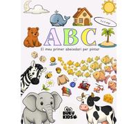 ABC: el meu primer abecedari per pintar | Llibre per aprendre les lletres i pintar per a nens i nenes.