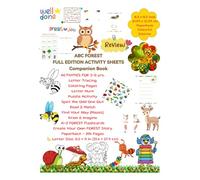 ABC Forest Activity Workbook • 8.5"x11" Paperback for Kids • Colourful Alphabet Learning & Fun Activities: ABC Forest Adventures Companion Workbook • ... Activities to Learn the Alphabet Through Play