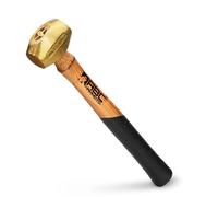 ABC Hammers ABC2BW Martillo de latón con mango de madera de 12.5 pulgadas, 2 libras