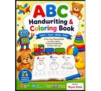 ABC Handwriting & Coloring Book for Kids Ages 3-6: Learn to Trace Letters, Practice Handwriting, and Color Fun Pictures | Alphabet Writing Workbook for Preschool, Kindergarten & Early Learners