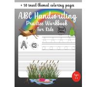 ABC Handwriting Practice Workbook For Kids | Ideal for Kindergarten, 1st, 2nd, 3rd and 4th Grade | Insect Edition: Learn to Trace Alphabet Letters and Numbers 1-10 | + 50 insect-themed coloring pages