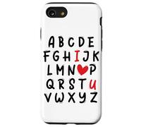 ABC I Love U Heart Valentine's Day I Heart You Alphabet Carcasa para iPhone SE (2020) / 7/8