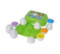 Simba ABC-Clasificador de moldes (6 Huevos con Formas Coloridas para Descubrir, clasificar, Juntar/7 cm/12 Meses), 7 cm (4006592067854)