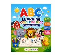 ABC Learning Colouring Book for Kids Ages 3-5: Fun Alphabet Tracing, Easy Coloring Pages, Animals & Objects for Toddlers and Preschoolers