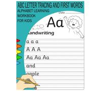 ABC Letter Tracing and First Words - Alphabet Learning Workbook for Kids