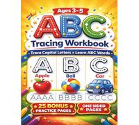 ABC Letter Tracing Workbook: Capital Letter Practice for Toddlers and Preschoolers | Learn to Trace Uppercase Letters A-Z with Fun Coloring Pages (KushPar Early Learning Workbook)