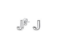 Abc Minimalista Capital Bloque Letra Inicial J Pendientespara Adolescente Para Mujer .925 Sterling Silver