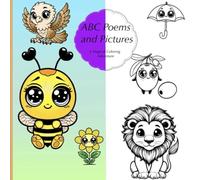 ABC Poema and Pictures: A Magical Coloring Adventure: Kids book, coloring book, alphabet, colourful, for children, education, cute animals