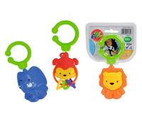ABC Rassel mit Anhängeclip, 3 caras salidas, 1 Stück