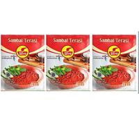 ABC Sambal Terasi - Pasta de Chile de Gamba, (3 sobres x 18 gramos)