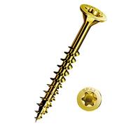 ABC spax T-Star Plus - tornillo universal | 4,0 x 40 mm VE=200 pcs | Cabeza avellanada, galvanizado, colour amarillo