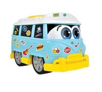 Dickie ABC - Coche de Playa Sunny Surfer. Furgoneta de Juguete, Ideal para el arenero y la Playa, con Hoja de Pegatinas, el Techo se Puede Abrir, a Partir de 12 Meses. (204114001)