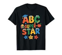 ABC Superstar Cute Back to School - Alfabeto para niños y niñas Camiseta