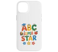 ABC Superstar Cute Back to School - Alfabeto para niños y niñas Carcasa para iPhone 14 Plus
