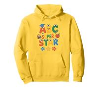 ABC Superstar Cute Back to School - Alfabeto para niños y niñas Sudadera con Capucha