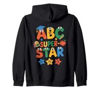 ABC Superstar Cute Back to School - Alfabeto para niños y niñas Sudadera con Capucha