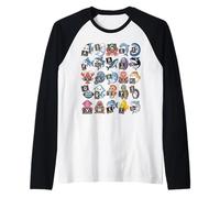 ABC Under The Sea Camiseta - Alfabeto de Animales del océano Camiseta Manga Raglan