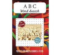 ABC Word Search Puzzle Book: Word Searches with Easy to Read Print about ABC, Alphabet and more | 6 x 9 inches, 110 pages | 50+ puzzles....Gift for Vacations, Holidays and Free Times