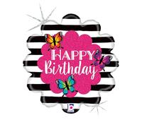 ABC18 Happy Birthday Mariposas, 46 cm