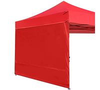 Abccanopy - 1 Pared Solar de 3 x 3 m para toldo, Rojo
