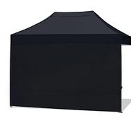 Abccanopy - 1 Pared Solar de 3 x 4,5 m para toldo, Negro