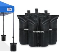 ABCCANOPY Bolsas de Peso para cenador instantáneo, Resistentes, kiosco, Patio al Aire Libre, Patio Trasero, Juego de 4 a 50 Libras de Capacidad por Bolsa