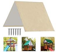 ABCCANOPY Juego de Lona de Repuesto para Columpios de 52 x 90 Pulgadas para Parques Infantiles, Pantallas de Sombra (Beige)