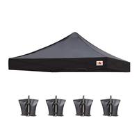 ABCCANOPY Toldo de Repuesto para Tienda de campaña desplegable (8 x 8 Pulgadas, Negro)