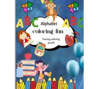 ABCD COLORING FUN TRACE & LEARN PUZZLES: ALPHABET LEARN 2-8 ACTIVITY BOOK